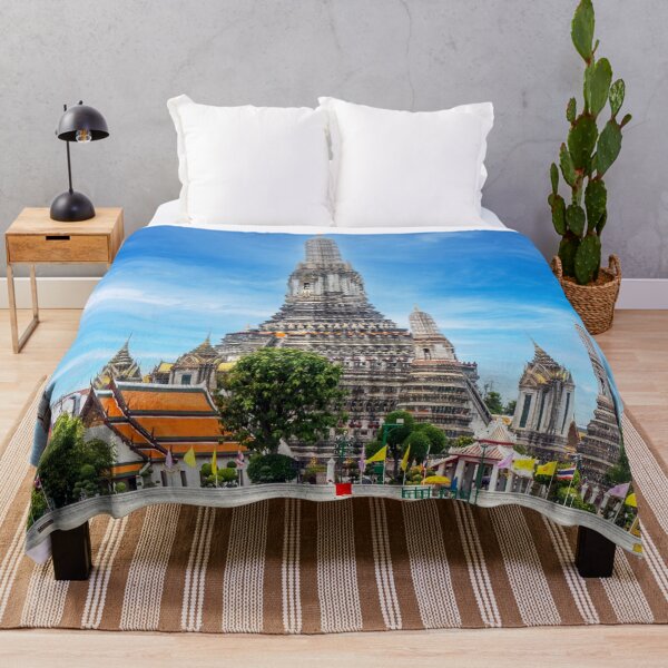 Item preview, Wat Arun or the Temple of Dawn on the Chao Phraya River in Bangkok, Thailand designed and sold by Kevin Hellon.