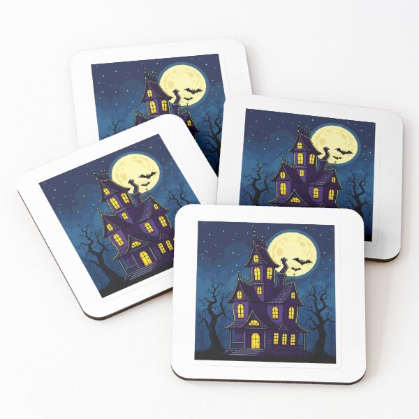 Item preview, Pixel Art Haunted House Sticker | Retro Gaming Halloween | 8-Bit Spooky Aesthetic designed and sold by StickyGuys.