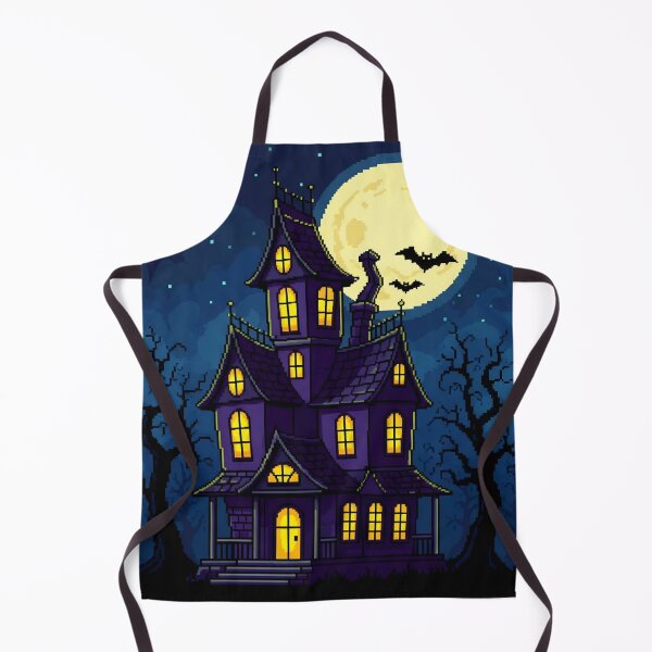 Item preview, Pixel Art Haunted House Sticker | Retro Gaming Halloween | 8-Bit Spooky Aesthetic designed and sold by StickyGuys.