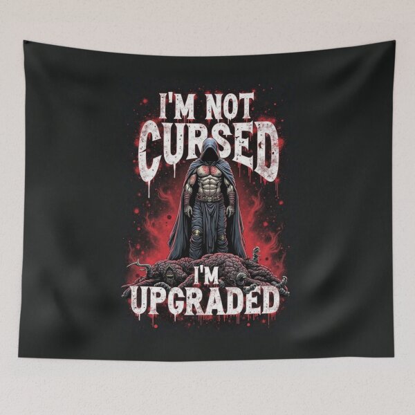 Item preview, I'm Not Cursed, I'm Upgraded designed and sold by Nerd Forge.