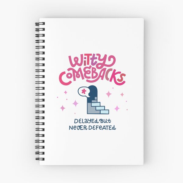 Item preview, Witty Comebacks – Esprit d’Escalier Funny Quote, Clever Humor Gift for Sarcastic Friends designed and sold by Natalia Mikhaleva.