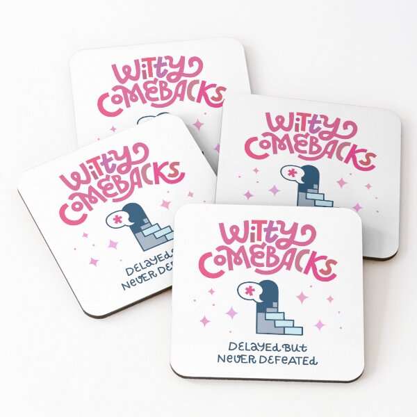 Item preview, Witty Comebacks – Esprit d’Escalier Funny Quote, Clever Humor Gift for Sarcastic Friends designed and sold by Natalia Mikhaleva.
