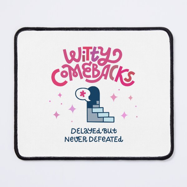 Item preview, Witty Comebacks – Esprit d’Escalier Funny Quote, Clever Humor Gift for Sarcastic Friends designed and sold by Natalia Mikhaleva.