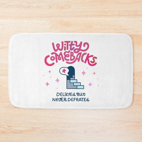 Item preview, Witty Comebacks – Esprit d’Escalier Funny Quote, Clever Humor Gift for Sarcastic Friends designed and sold by Natalia Mikhaleva.