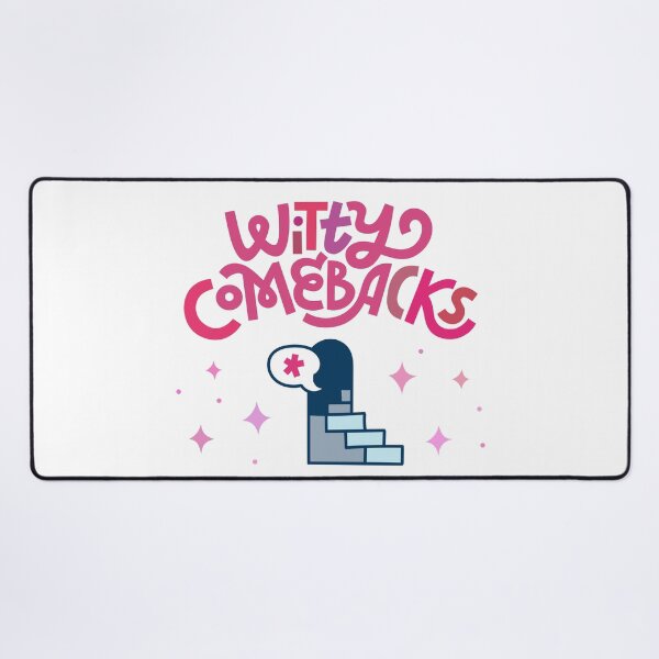 Item preview, Witty Comebacks – Esprit d’Escalier Funny Quote, Clever Humor Gift for Sarcastic Friends designed and sold by Natalia Mikhaleva.