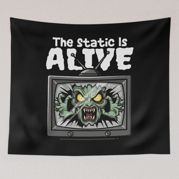 Item preview, THE STATIC IS ALIVE - MONSTER HALLOWEEN designed and sold by KEF Custom.