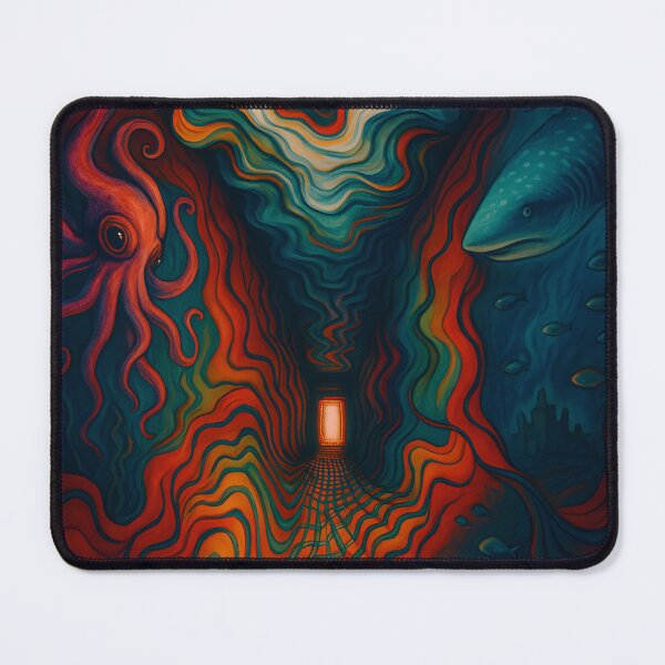 Item preview, Exit Strategy Surreal Ocean Doorway Art Print designed and sold by Gemma-Ortwerth.