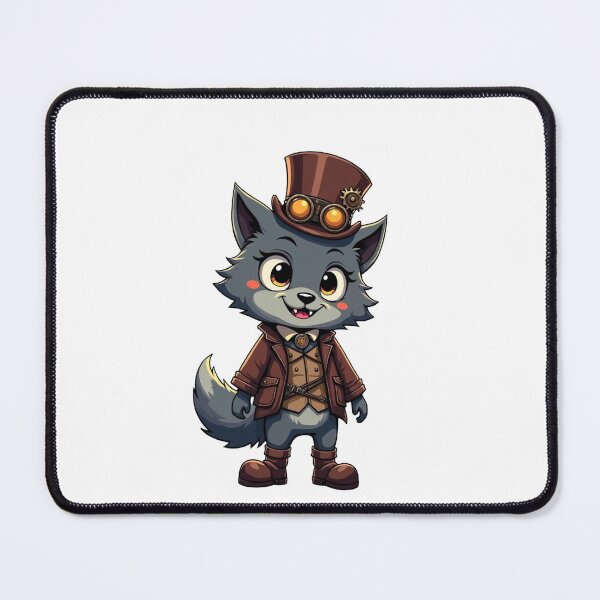 Item preview, Kawaii Steampunk Wolf designed and sold by CBFreyjaArt.