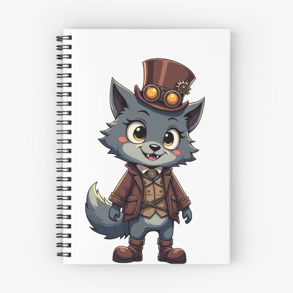 Item preview, Kawaii Steampunk Wolf  designed and sold by CBFreyjaArt.