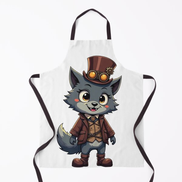 Item preview, Kawaii Steampunk Wolf designed and sold by CBFreyjaArt.