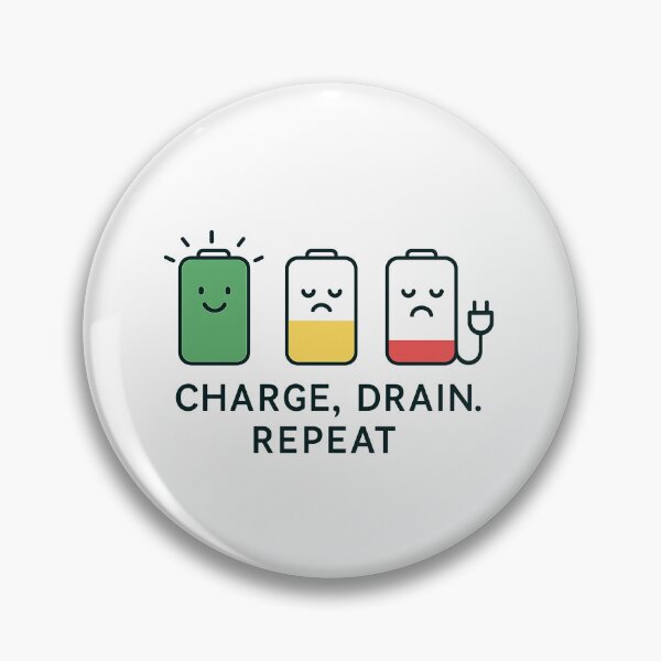 Item preview, CHARGE, DRAIN, REPEAT designed and sold by meesara.