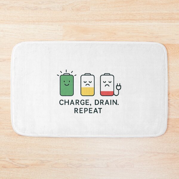 Item preview, CHARGE, DRAIN, REPEAT designed and sold by meesara.