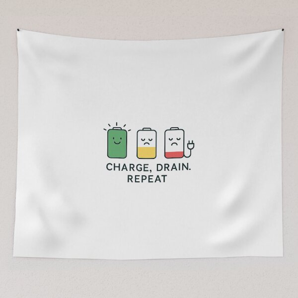 Item preview, CHARGE, DRAIN, REPEAT designed and sold by meesara.