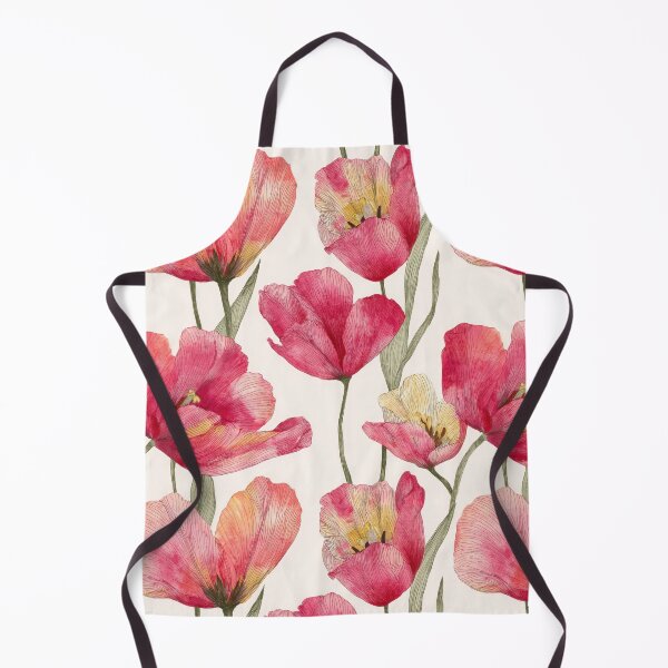 Item preview, Pink Parrot Tulips – Elegant Watercolor Seamless Botanical Pattern designed and sold by dawnleblanc55.