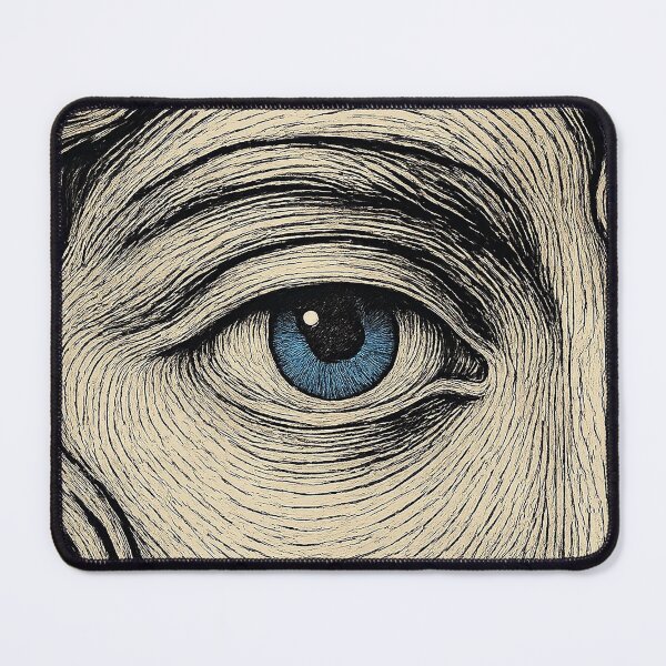 Item preview, Half Face Portrait – Blue-Eyed Girl Art Painting designed and sold by XcellentPlus.