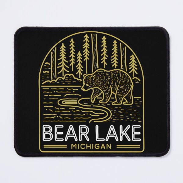 Item preview, Bear Lake Michigan Vintage Neon Sign designed and sold by TheOldMittenIllustrated.