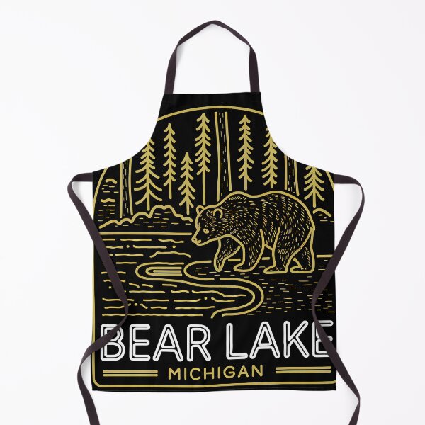 Item preview, Bear Lake Michigan Vintage Neon Sign designed and sold by TheOldMittenIllustrated.