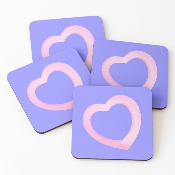 Item preview, Dimensional pink heart outline with inner heart designed and sold by MYTOPSHELF.