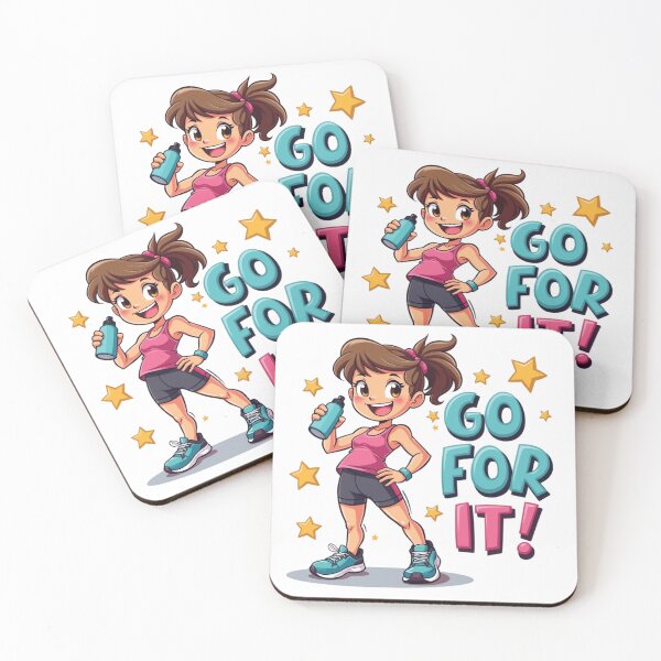 Item preview, Go For It! | Motivational Gym Girl Fitness Typography Design for Workout Inspiration designed and sold by PaintedPixels01.