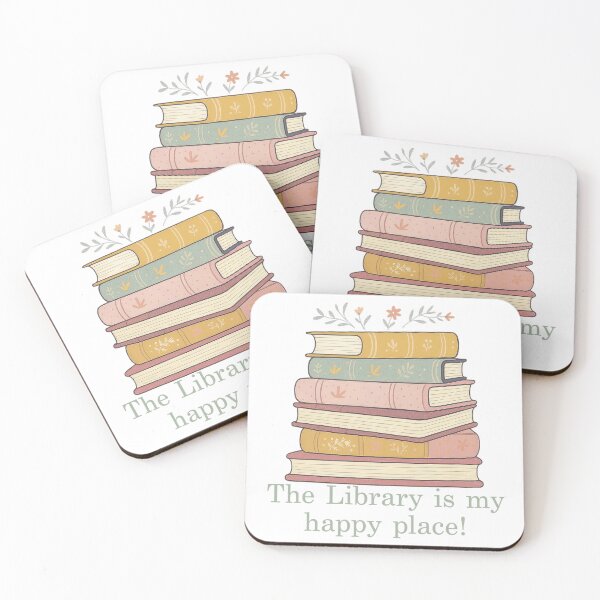 Item preview, The Library Is My Happy Place! Student Gift, Back to School designed and sold by SSustainable.