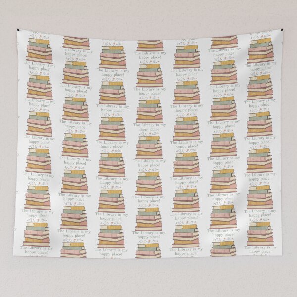 Item preview, The Library Is My Happy Place! Student Gift, Back to School designed and sold by SSustainable.