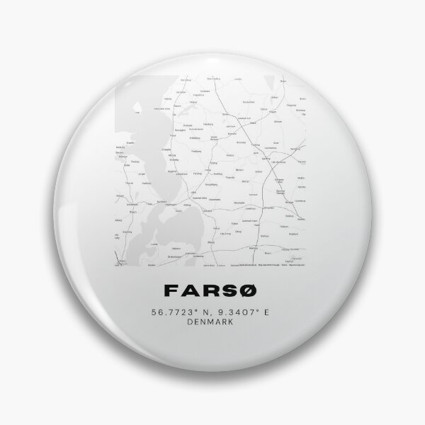 Item preview, Farsø Minimalist Denmark Map Print designed and sold by RM-Journey.