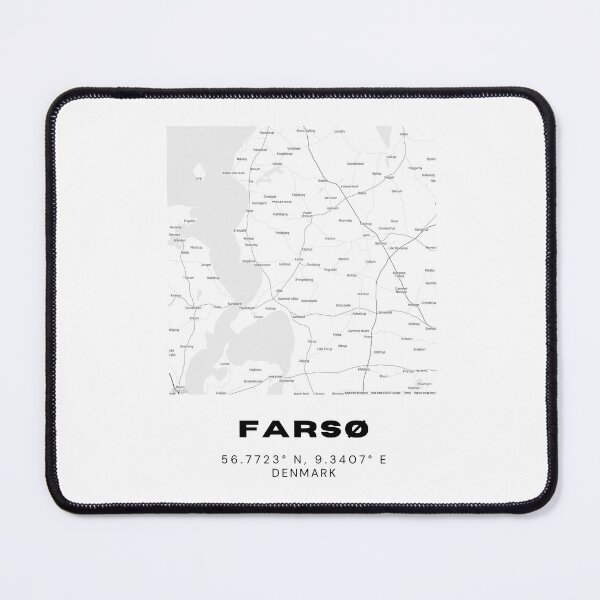 Item preview, Farsø Minimalist Denmark Map Print designed and sold by RM-Journey.