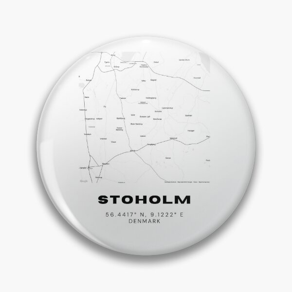Item preview, Stoholm Modern Line Map – Denmark Series designed and sold by RM-Journey.