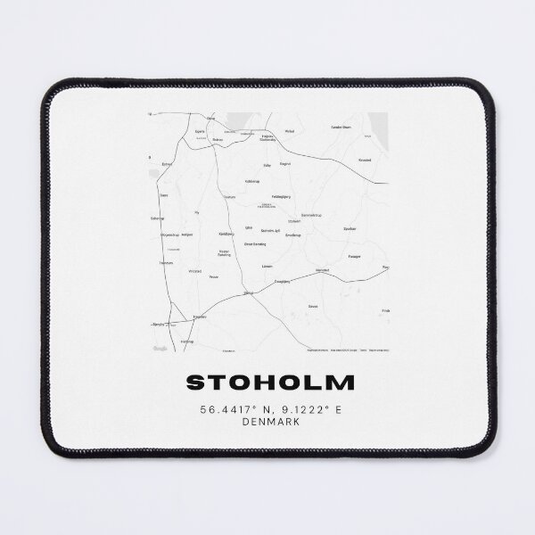 Item preview, Stoholm Modern Line Map – Denmark Series designed and sold by RM-Journey.