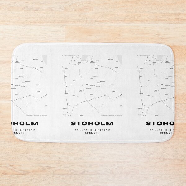 Item preview, Stoholm Modern Line Map – Denmark Series designed and sold by RM-Journey.