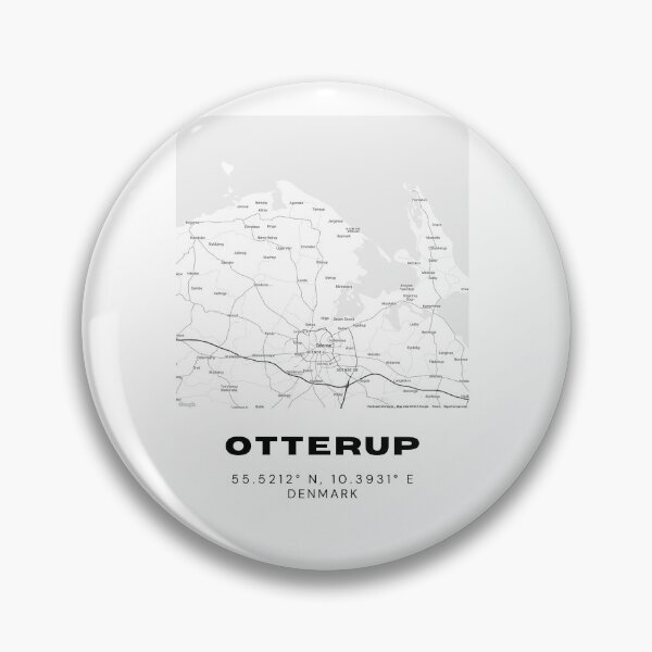 Item preview, Otterup Modern Map Print – Denmark Collection designed and sold by RM-Journey.