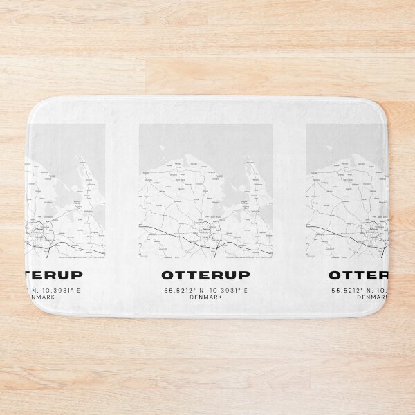 Item preview, Otterup Modern Map Print – Denmark Collection designed and sold by RM-Journey.