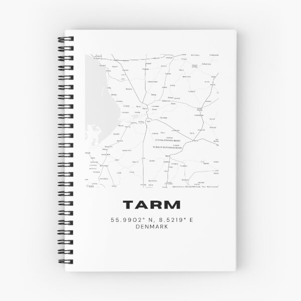 Item preview, Tarm Minimal Map Design – Nordic Decor designed and sold by RM-Journey.
