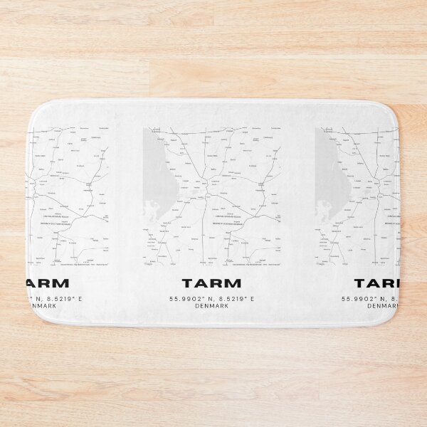 Item preview, Tarm Minimal Map Design – Nordic Decor designed and sold by RM-Journey.