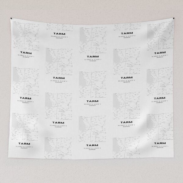 Item preview, Tarm Minimal Map Design – Nordic Decor designed and sold by RM-Journey.