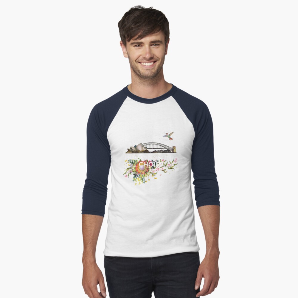 Item preview, Baseball ¾ Sleeve T-Shirt designed and sold by Hummingsong2025.