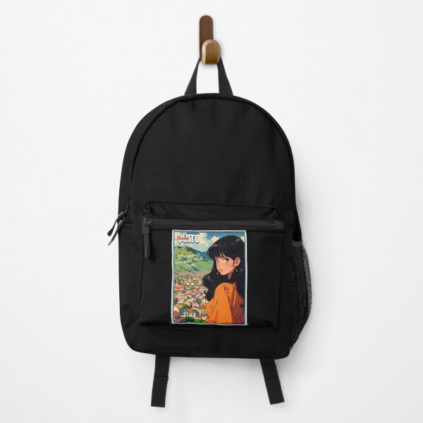 Item preview, Retro Anime Girl from Quito Ecuador Vintage Travel Romantic Quote designed and sold by Kawaii-Sky.