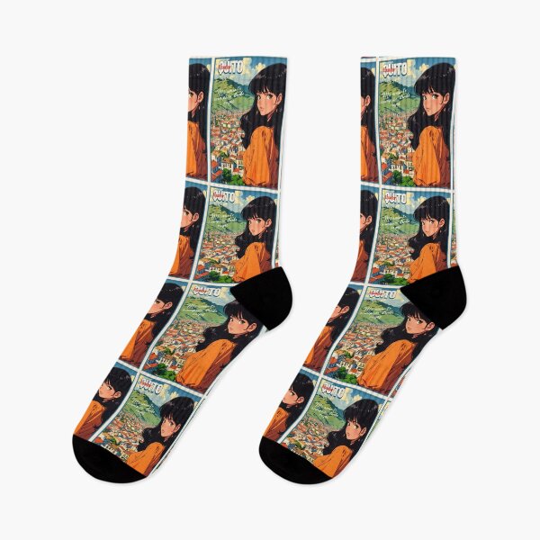 Item preview, Retro Anime Girl from Quito Ecuador Vintage Travel Romantic Quote designed and sold by Kawaii-Sky.