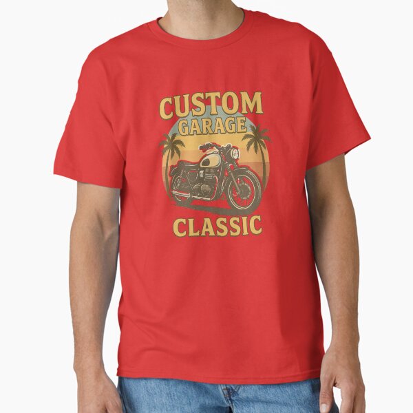 Item preview, Custom Garage Classic – Retro Motorcycle Sunset Design designed and sold by PairitLogos.