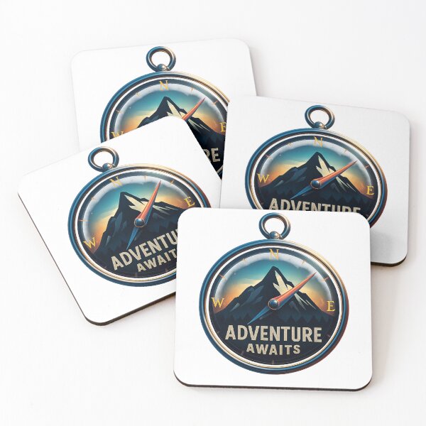 Item preview, Adventure Awaits – Minimal Travel Badge Tee/Hoodie designed and sold by TONSNAP.