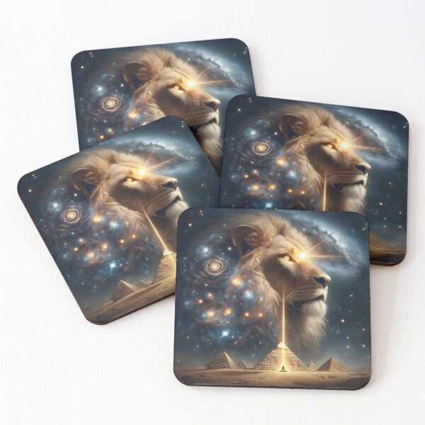Item preview, Cosmic Lion's Gate Over The Pyramids Of Giza designed and sold by The Cosmic Nexus.