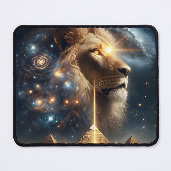 Item preview, Cosmic Lion's Gate Over The Pyramids Of Giza designed and sold by The Cosmic Nexus.