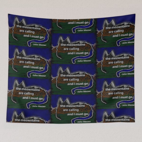 Item preview, The meowntains are calling designed and sold by DancingCreek.