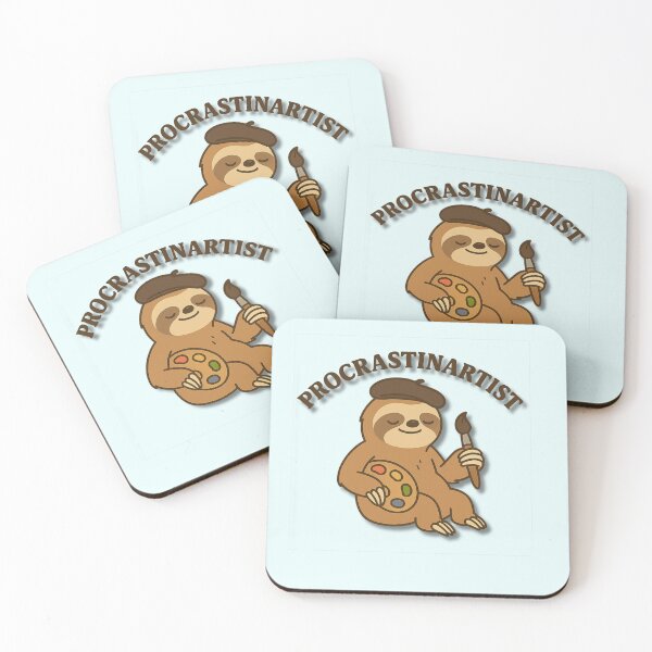 Item preview, Procrastinartist – Funny Lazy Sloth Artist Design for Creative Minds designed and sold by konthai.familyart.