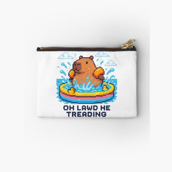 Item preview, Capybara Float Party in Pixel designed and sold by NaturePixel.