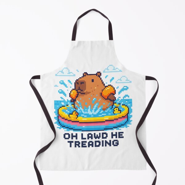 Item preview, Capybara Float Party in Pixel designed and sold by NaturePixel.