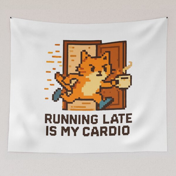 Item preview, Pixel Fox on a Caffeine Mission designed and sold by NaturePixel.
