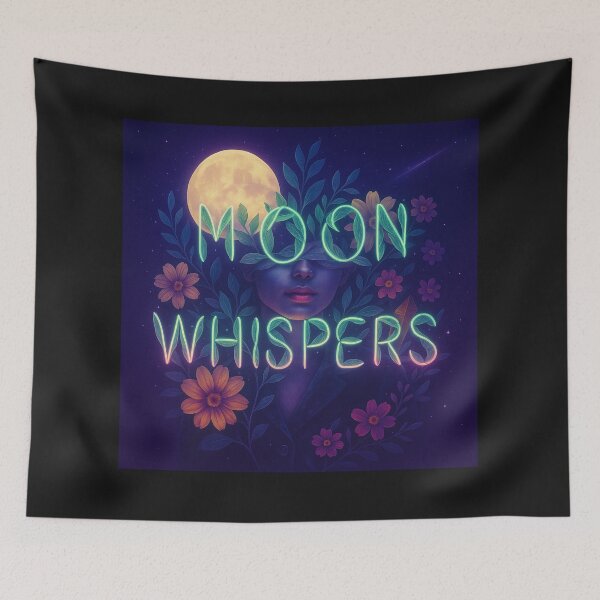 Item preview, Moon Whispers – Mystical Lunar Feminine Energy Art  designed and sold by AATGShop.