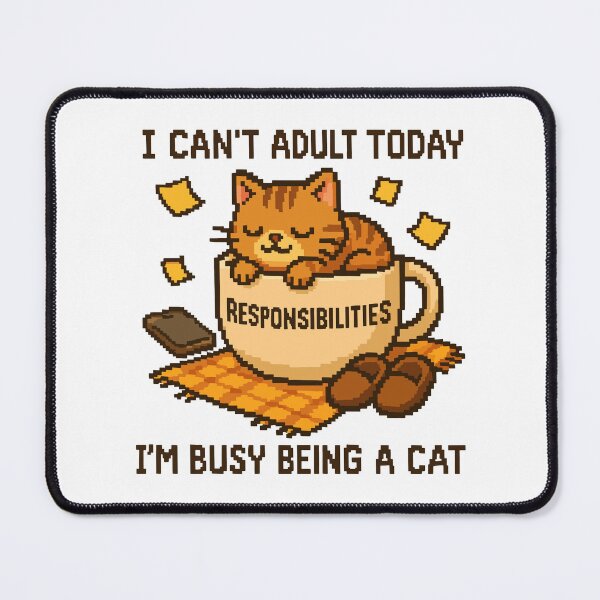 Item preview, Pixel Cat Avoiding Adulthood designed and sold by NaturePixel.