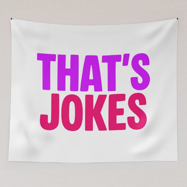 Item preview, That’s Jokes in Violet and Red designed and sold by Memes N Lore .